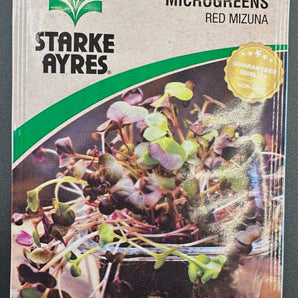 Starke Ayres Red Mizuna Microgreens Seed